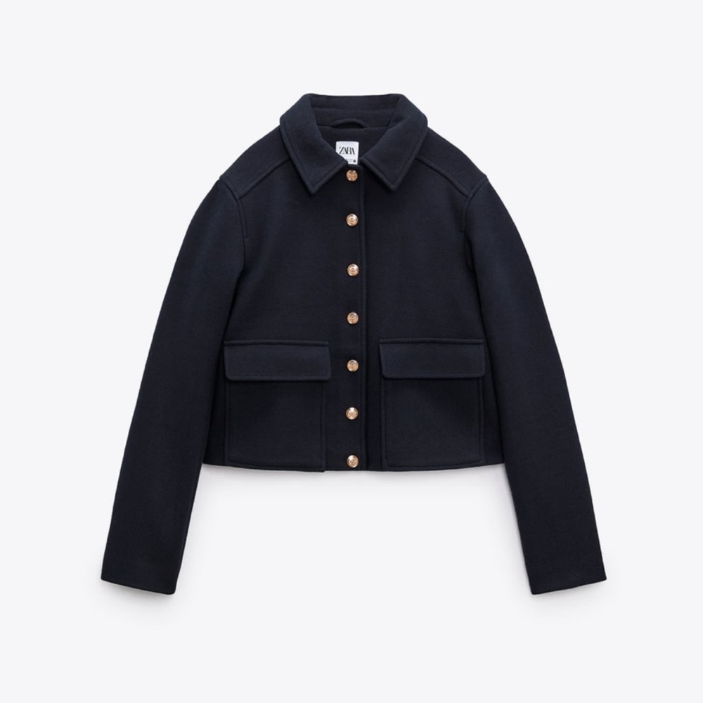 ZARA Gold Button Jacket